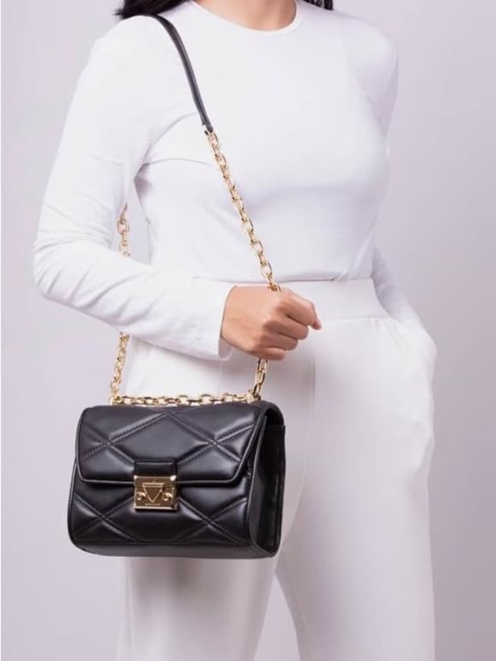 SOLD❌ Michael Kors Serena Medium Flap Shoulder Bag - Picture 12 of 13